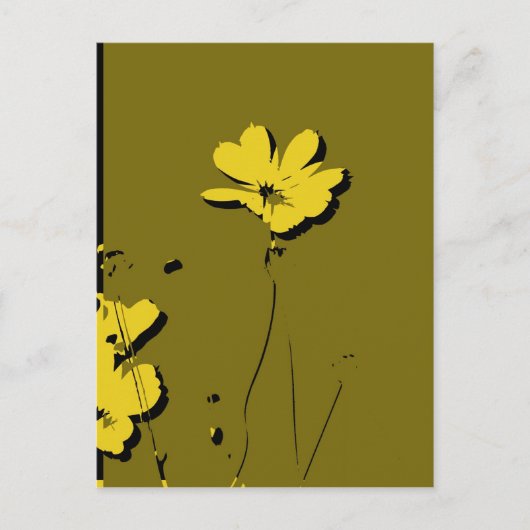 Gele ventilator op groene achtergrond - Fine art Briefkaart (Voorkant)