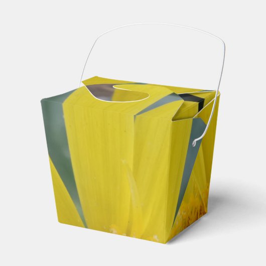 Gele ventilator uit de voordeur bedankdoosjes (Voorkant Zijde)