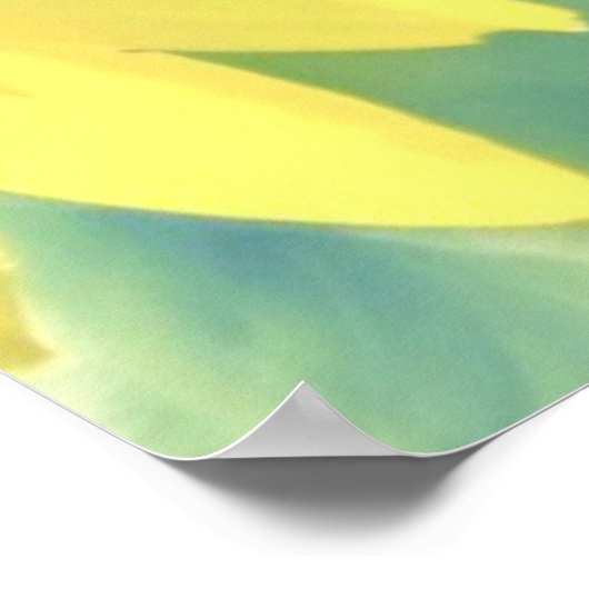 Gele ventilatorbijbel vers John 15:4-7 Poster (Hoek)