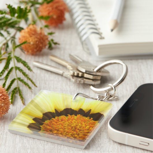 Gele ventilatorcentrale Sleutelhanger (Voorkant Rechts)