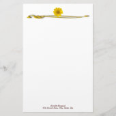 Gele ventilatorgrens, aangepast briefpapier (Voorkant)