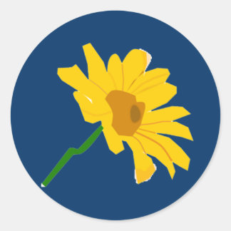 Gele ventilatorSticker Ronde Sticker