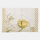 Gele ventilatorstrips Dish Tea Kitchen Towel Theedoek (Horizontaal)