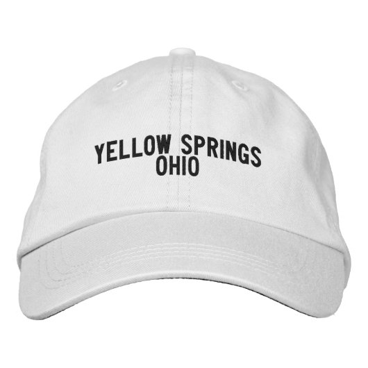 GELE VERENIGDE STATEN Ohio Hoed Geborduurde Pet (Voorkant)