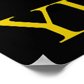 Gele verf poster (Hoek)