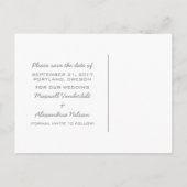 Gele vergelijking van het Hart sparen het Briefkaa Aankondigingskaart (Achterkant)