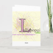 Gele Verjaardag Kaart (Achterkant)