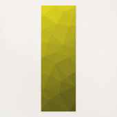 Gele verloop geometrische mesh-patroon yogamat (Achterkant)