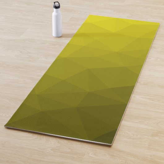 Gele verloop geometrische mesh-patroon yogamat (In situ)