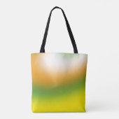 Gele verloop, groen tote bag (Achterkant)