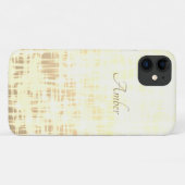 Gele verloopgloed vonken Elegant gepersonaliseerd Case-Mate iPhone Case (Achterkant (horizontaal))