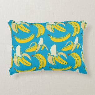 gele verse vruchten tropische banaan naadloos patr accent kussen