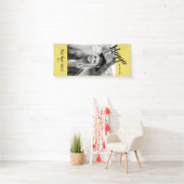 Gele verticale foto-Afstuderen banner (Insitu)