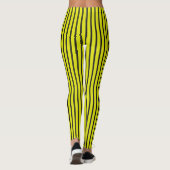 🟨 Gele Verticale Streep Actieve Broek 🟨 Leggings (Achterkant)