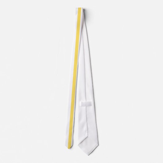 Gele verticale strepen stropdas (Achterkant)