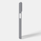 Gele vervaagde aangepaste tekst op grijs  Case-Mate iPhone case (Achterkant / Rechts)
