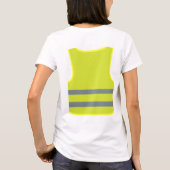 Gele vest support design t-shirt (Achterkant)