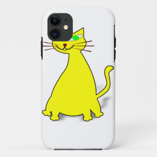 Gele vetkat Case-Mate iPhone case
