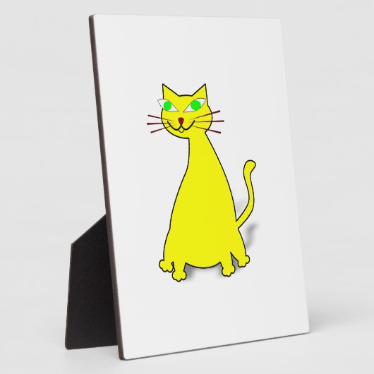 Gele vetkat fotoplaat (Zijkant)