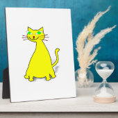 Gele vetkat fotoplaat (Zijkant)