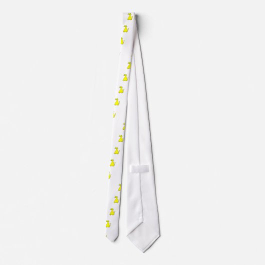 Gele vetkat stropdas (Achterkant)