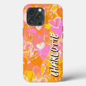 Gele Vibrant Citrus Burst: Graffiti harten Case-Mate iPhone Case (Achterkant)