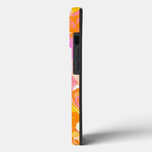 Gele Vibrant Citrus Burst: Graffiti harten Case-Mate iPhone Case (Achterkant / Links)