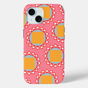 Gele vierkant iPhone 15 case