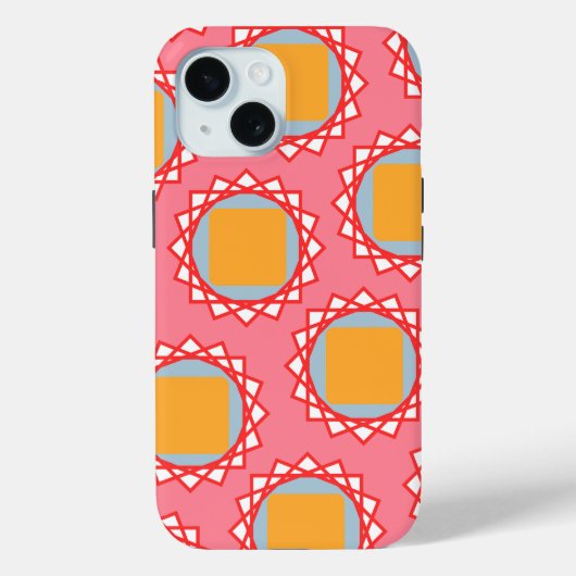 Gele vierkant  Case-Mate iPhone case (Achterkant)