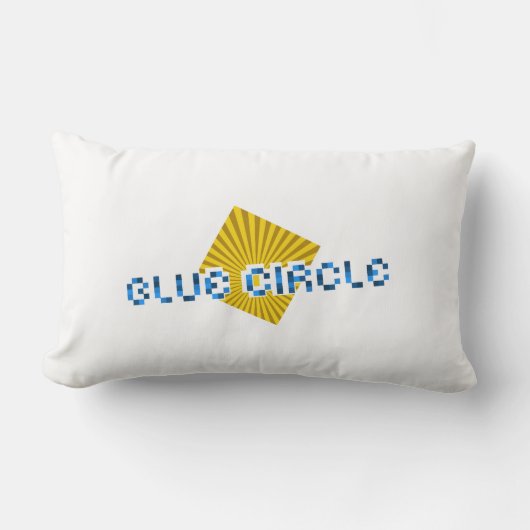 Gele vierkant met balken en tegenovergestelde pixe kussen (Voorkant)