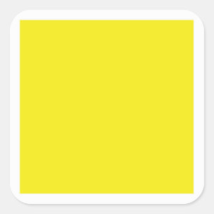Gele vierkant Sticker