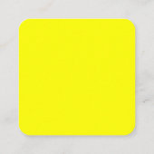 Gele vierkant Visitekaartje (Achterkant)