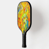 Gele Vinger Schilderen Pickleball Paddle (Links)