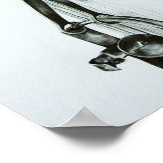 "Gele vink" Afdrukken Poster (Hoek)