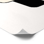 Gele vintage retro camperbus poster (Hoek)