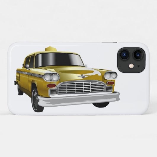 Gele vintage taxi uit New York City Case-Mate iPhone Case (Achterkant (horizontaal))