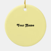 Gele Viola Schoonheidsspecialiste ornament (Achterkant)