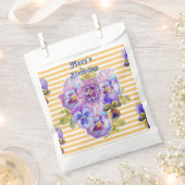 Gele viooltjes kunst Bloemen bloemige feestzakjes Bedankzakje (Geknipt)