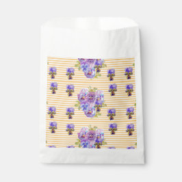 Gele Viooltjes kunst Bloemen bloemrijke Feest Zakj Bedankzakje