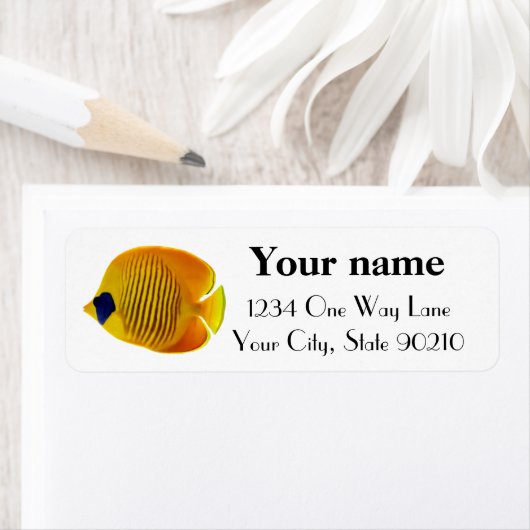 Gele vis etiket (Insitu)