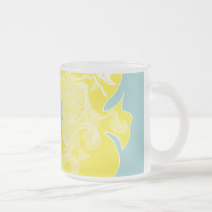 Gele vis matglas koffiemok