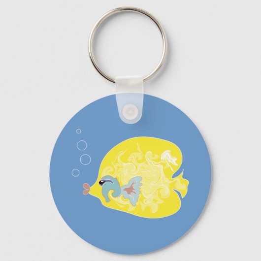 Gele vis sleutelhanger (Voorkant)