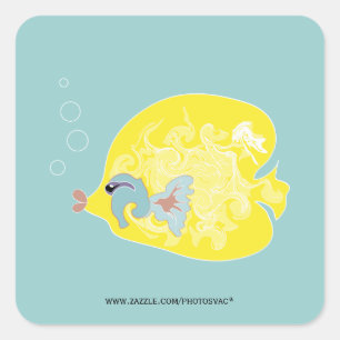 Gele Vis Sticker