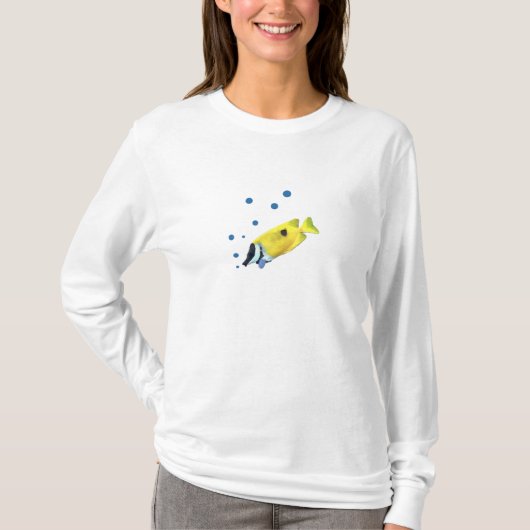 Gele vis t-shirt (Voorkant)