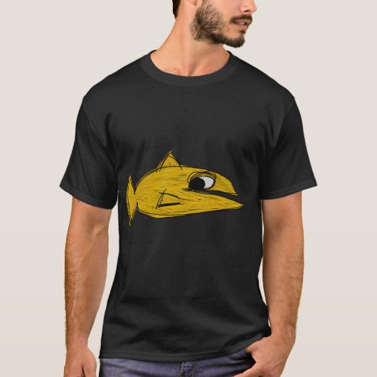 Gele vis t-shirt (Voorkant)