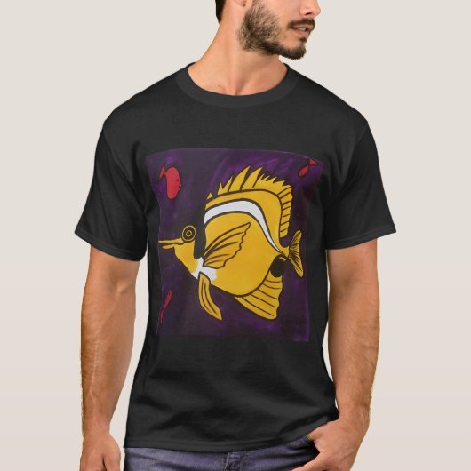 Gele Vis T-shirt (Voorkant)