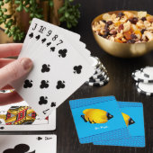 Gele vis van kind pokerkaarten (Insitu)