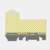 Gele visdoos bedankdoosjes (Uitgevouwen)