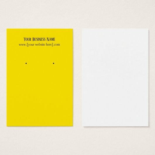 Gele Visitekaartjes (Voorkant /achterkant)