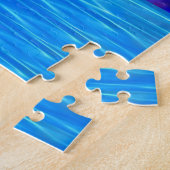 Gele vissen Gigzaag Puzzle Legpuzzel (Zijkant)